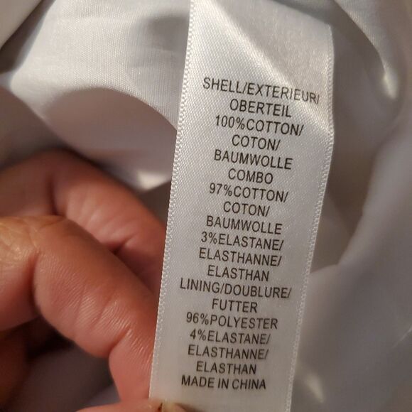 Adrianna Papell White Eyelet Sheath Dress Size 16 Missing Belt - Picture 7 of 8